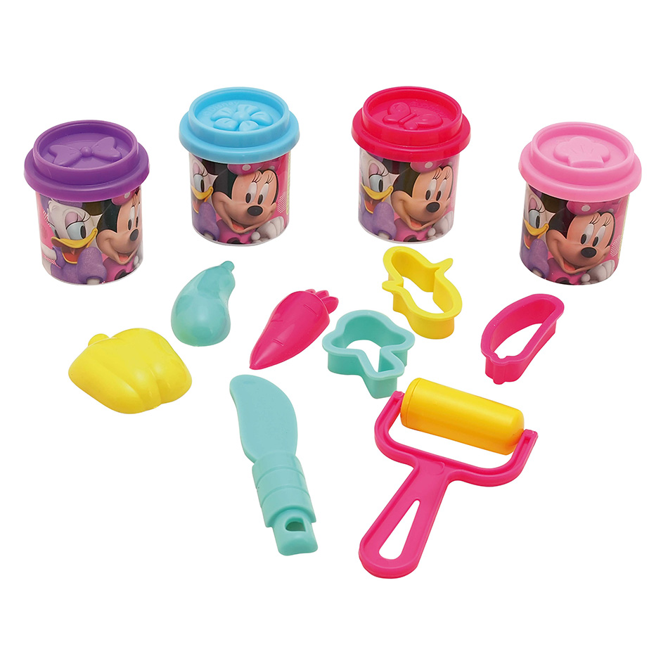 As company Play Doh Minnie Bucket With Jars Lids Molds And Tools