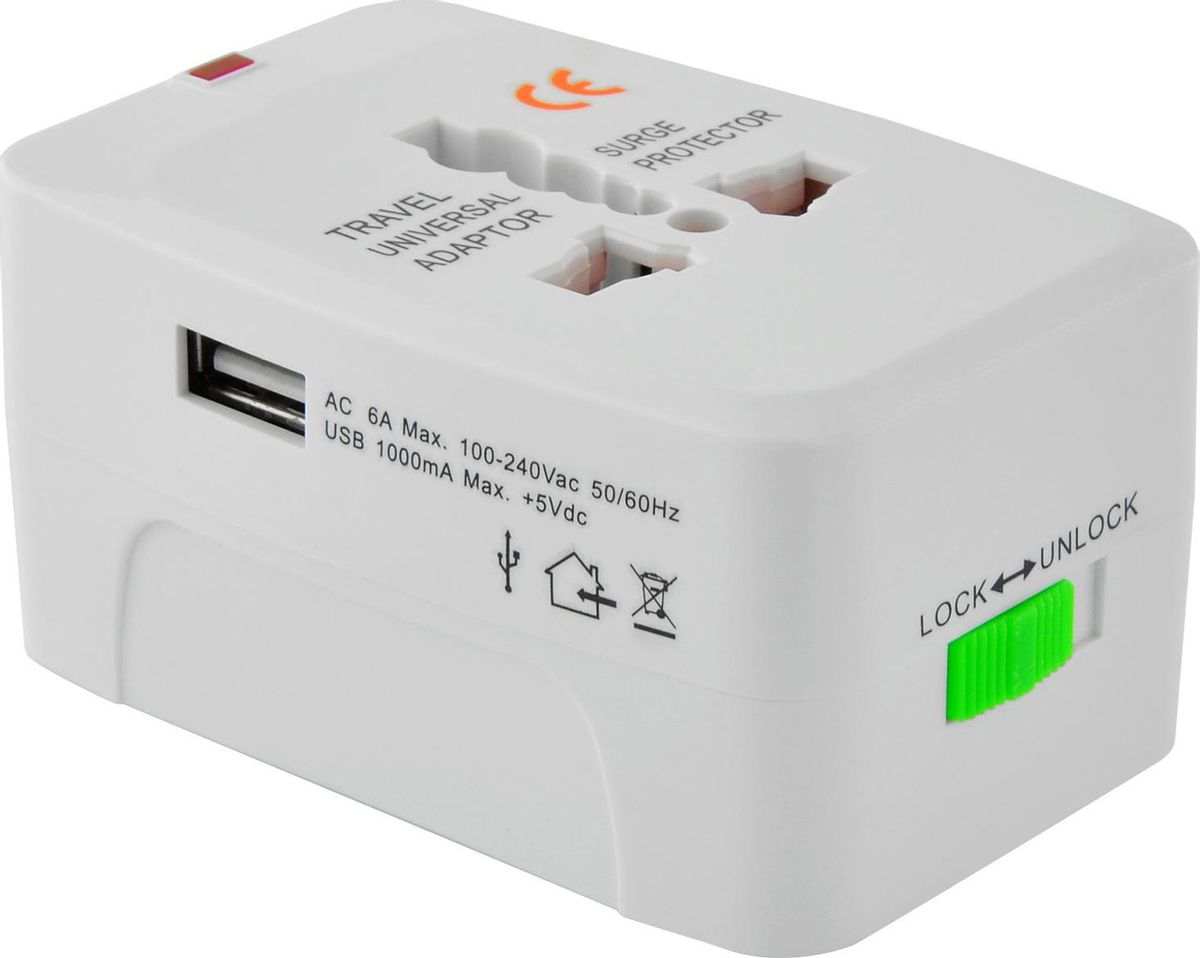 Universal USB Travel Power Adaptor