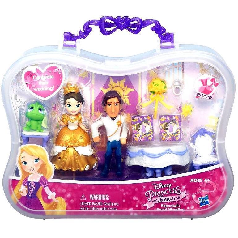 HASBRO Princesses Disney Little Kingdom Small Doll Mini Playset Royal Wedding