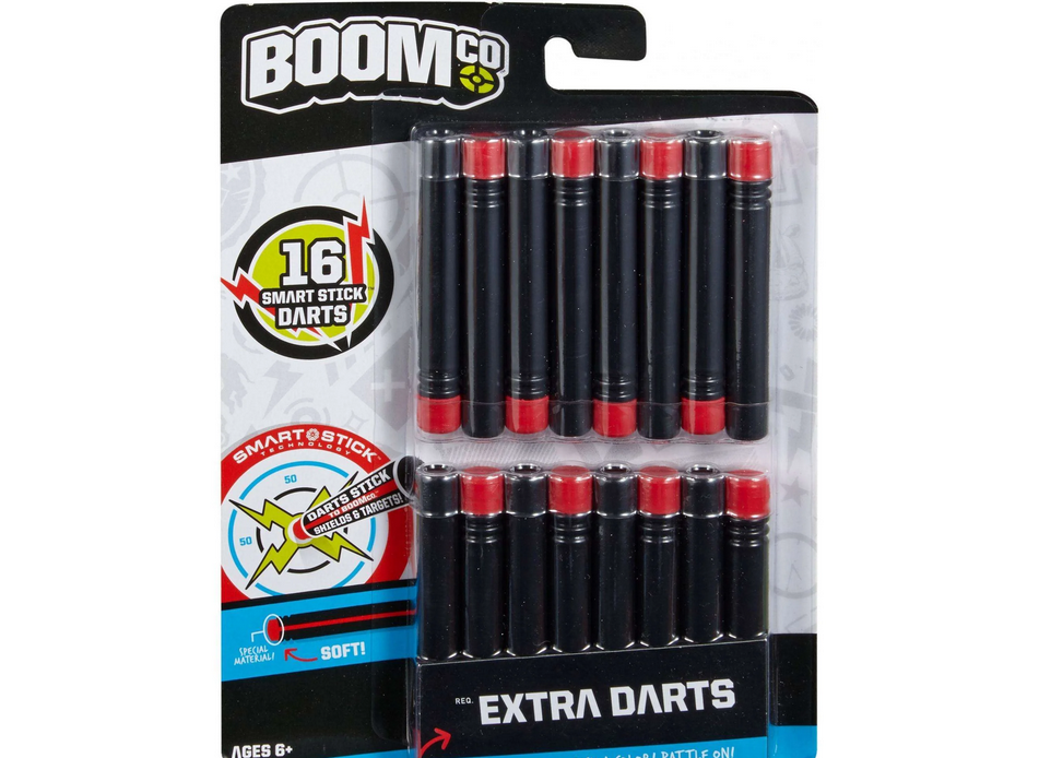 BOOM Co Darts 16pck black-Red