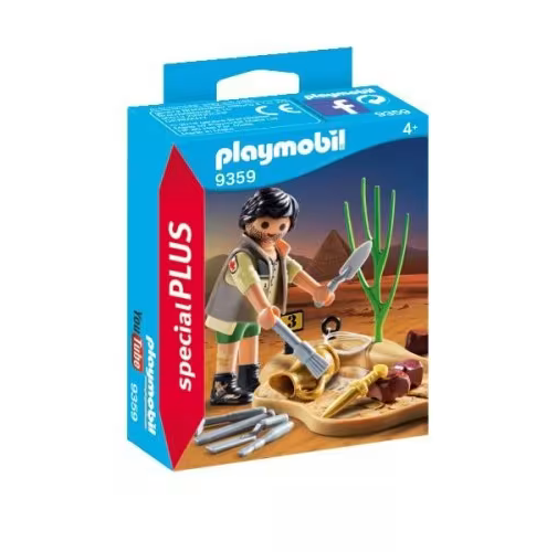 Playmobil Archaeologist With Excavation Tools 9359