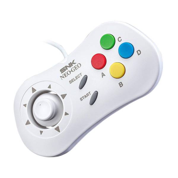 Neo Geo Mini Pad Controller Pro Gear Entertainment System - White